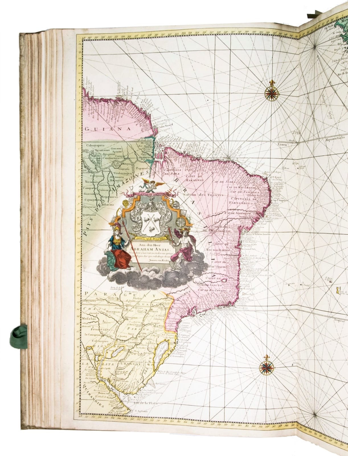 [Keulen, Gerard and Johannes van, and others], [Composite sea atlas containing 56 detailed charts including 3 manuscript charts], Amsterdam, [Johannes van Keulen and others, 1700-1753, engraved title page dated 1734].