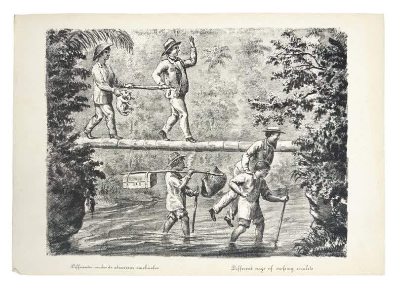 [G. Toblerhijo], Aventuras de Filipinas. Album humoristico en 30 hojas, 1874. San Galo, [Manila(?)]. Litografia de Juan Sietz.