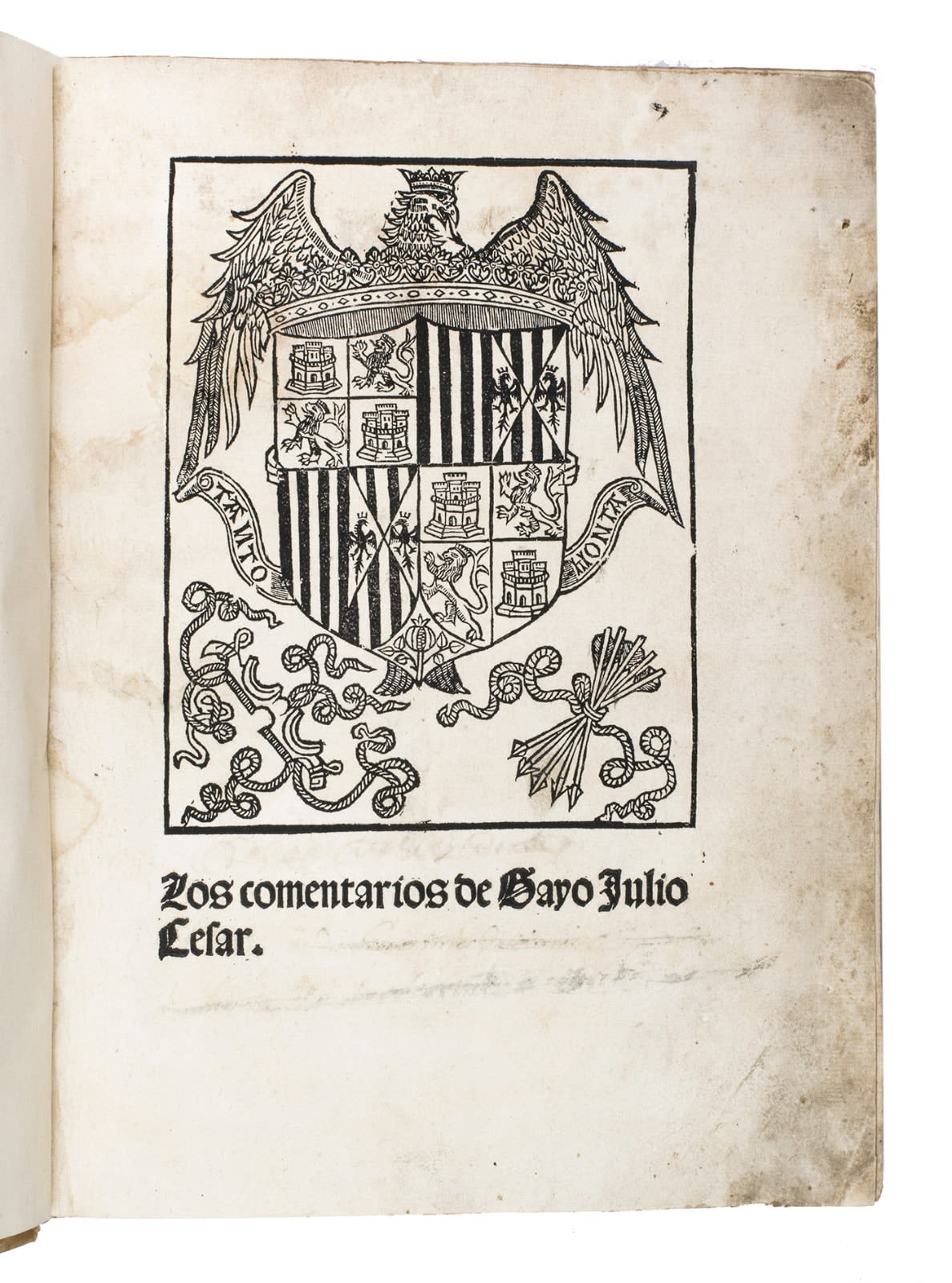 Caesar, Gaius Julius, Los Comentarios de Gayo Julio Cesar, 14 July, 1498. Toledo. A costa del muy hõrrado mercader Melchior Gorriçio por maestre Pedro Hagembach.