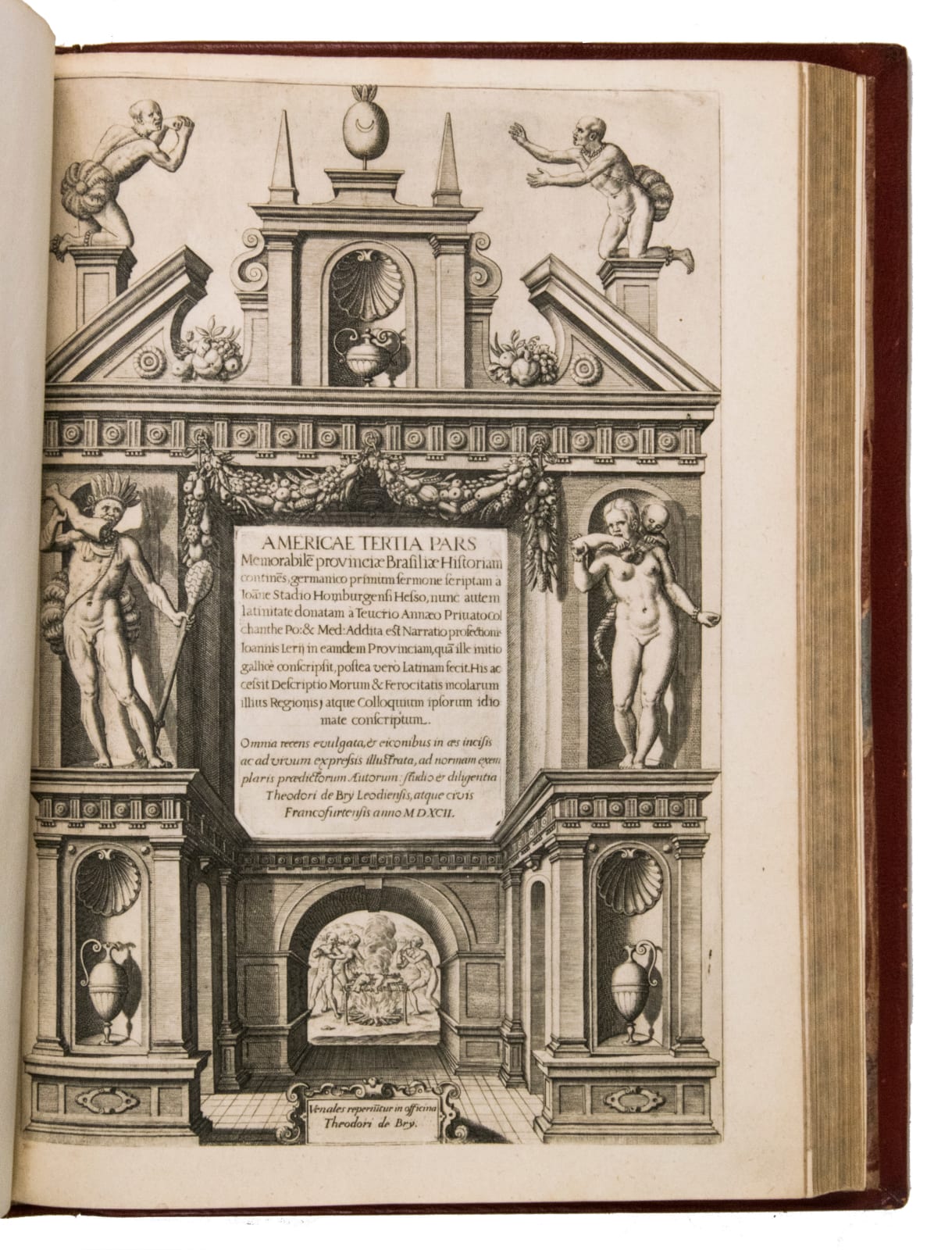 De Bry, Theodore, [The Great Voyages in Latin], 1590-1620. Frankfurt am Main and Oppenheim. Johann Wechel, Matthias Becker, Johann Feyrabend, Hieronymus Galle and Johannes Hofer.