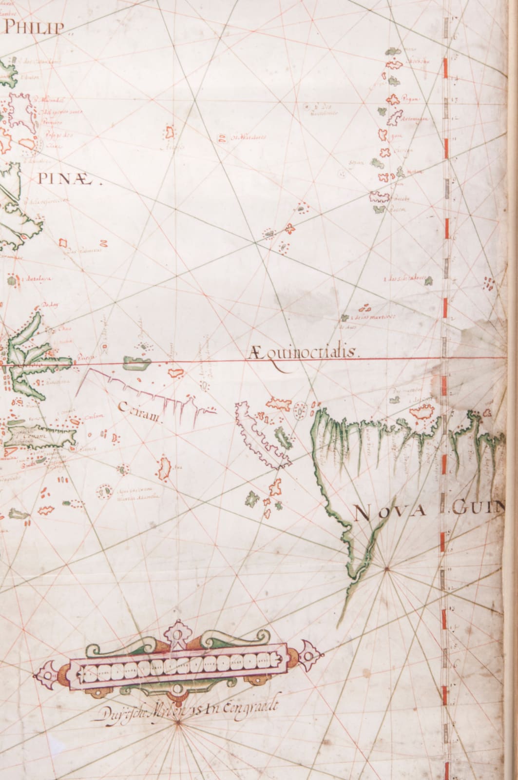 [Portolan chart] [Edam School or Doedsz, Cornelis (attributed to)], [De Indische noord], [ca. 1598-1600]. [The Netherlands].