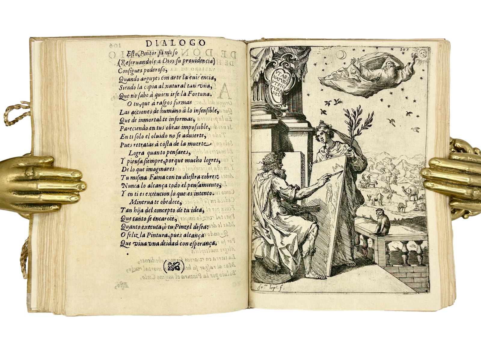 [Art] Carducho, Vincencio, Dialogo de la Pintura, su defensa, origen, essencia, definicion, modos y diferencias, al gran monarcha de las españas y nuevo mundo Don Felipe IIII por ... de la ilustre academia de la nobilissima ciudad de Florencia y pintor de su magestad catolica. Siguese a los dialogos informaciones y pareceres en fabor del arte, escritas por varones insignes en todas letras, 1633 [colophon 1634]. Madrid. Francisco Martinez.