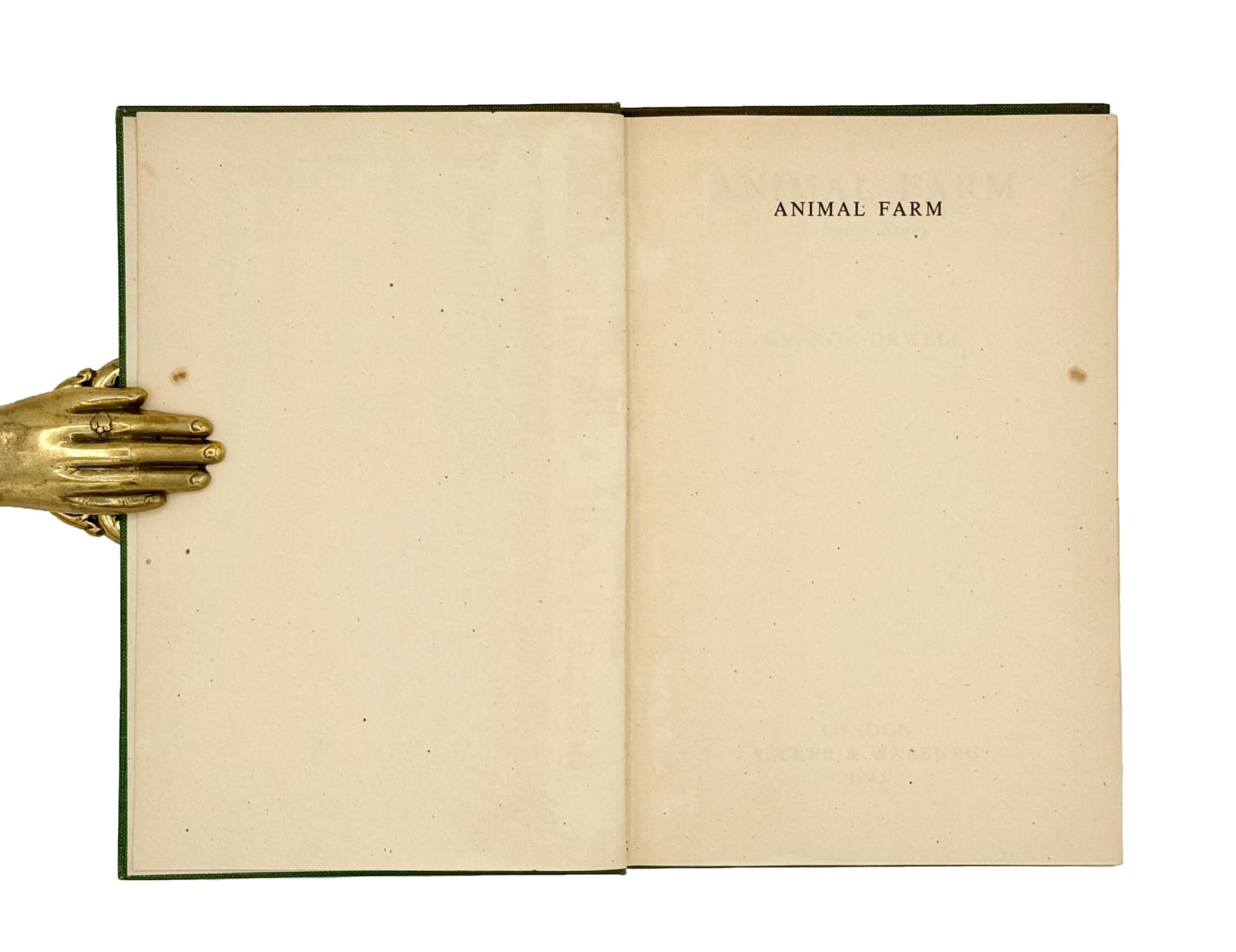 Orwell, George, Animal Farm, A Fairy Story, 1945. London, Secker and Warburg.