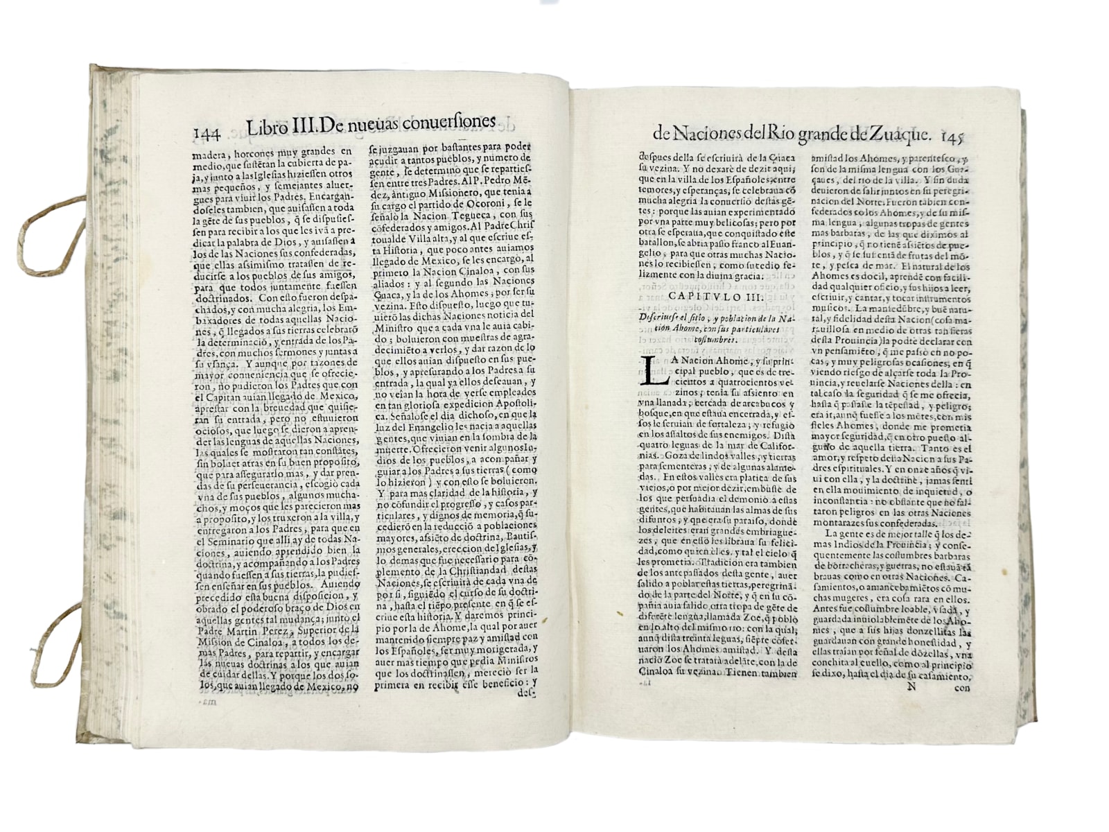 Perez de Ribas, Andres, Historia de los Triumphos de Nuestra Santa Fee entre gentes las más barbaras y fieras del Nuevo Orbe, 1645. Madrid. Paredes.