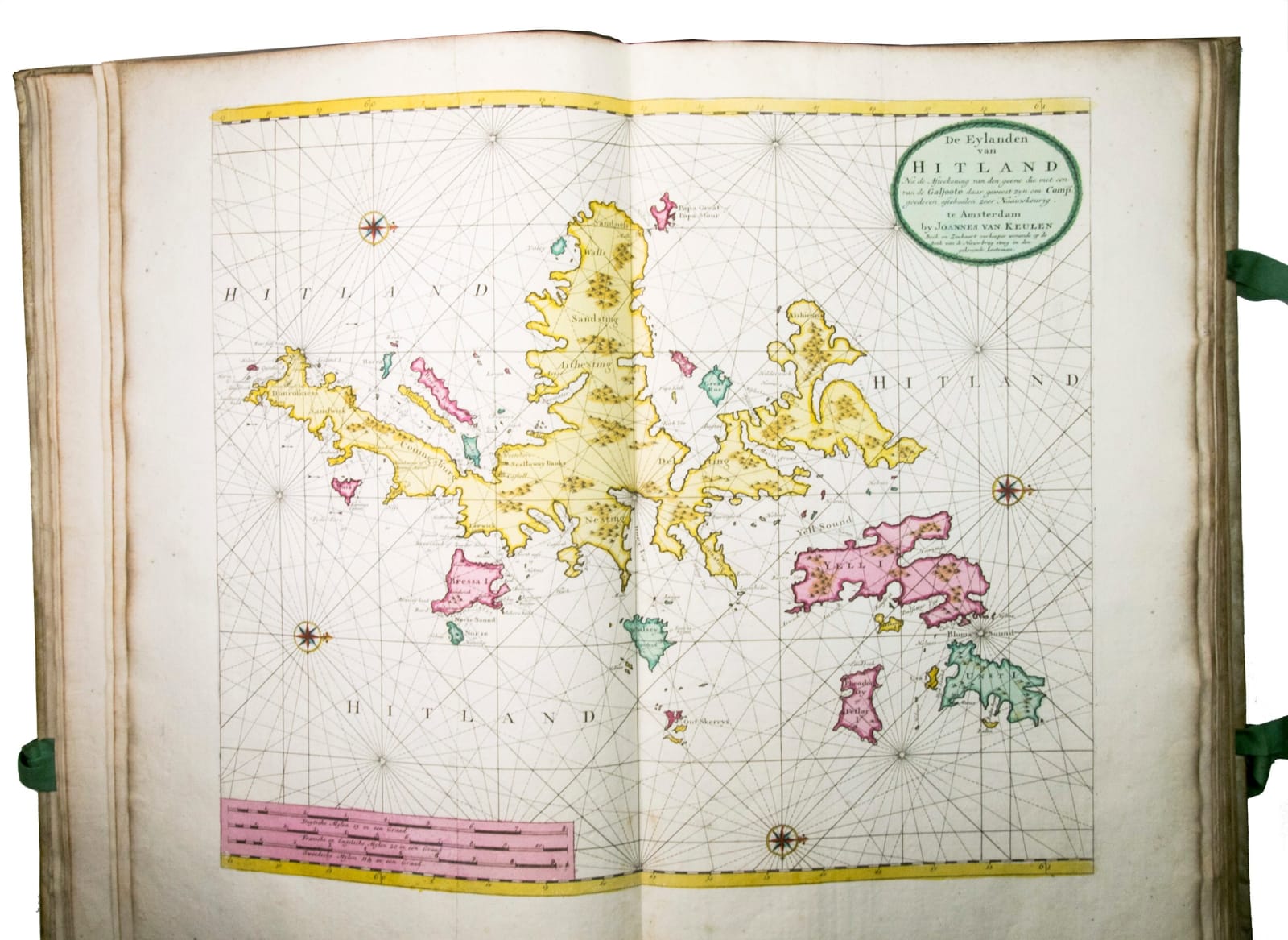 [Keulen, Gerard and Johannes van, and others], [Composite sea atlas containing 56 detailed charts including 3 manuscript charts], Amsterdam, [Johannes van Keulen and others, 1700-1753, engraved title page dated 1734].