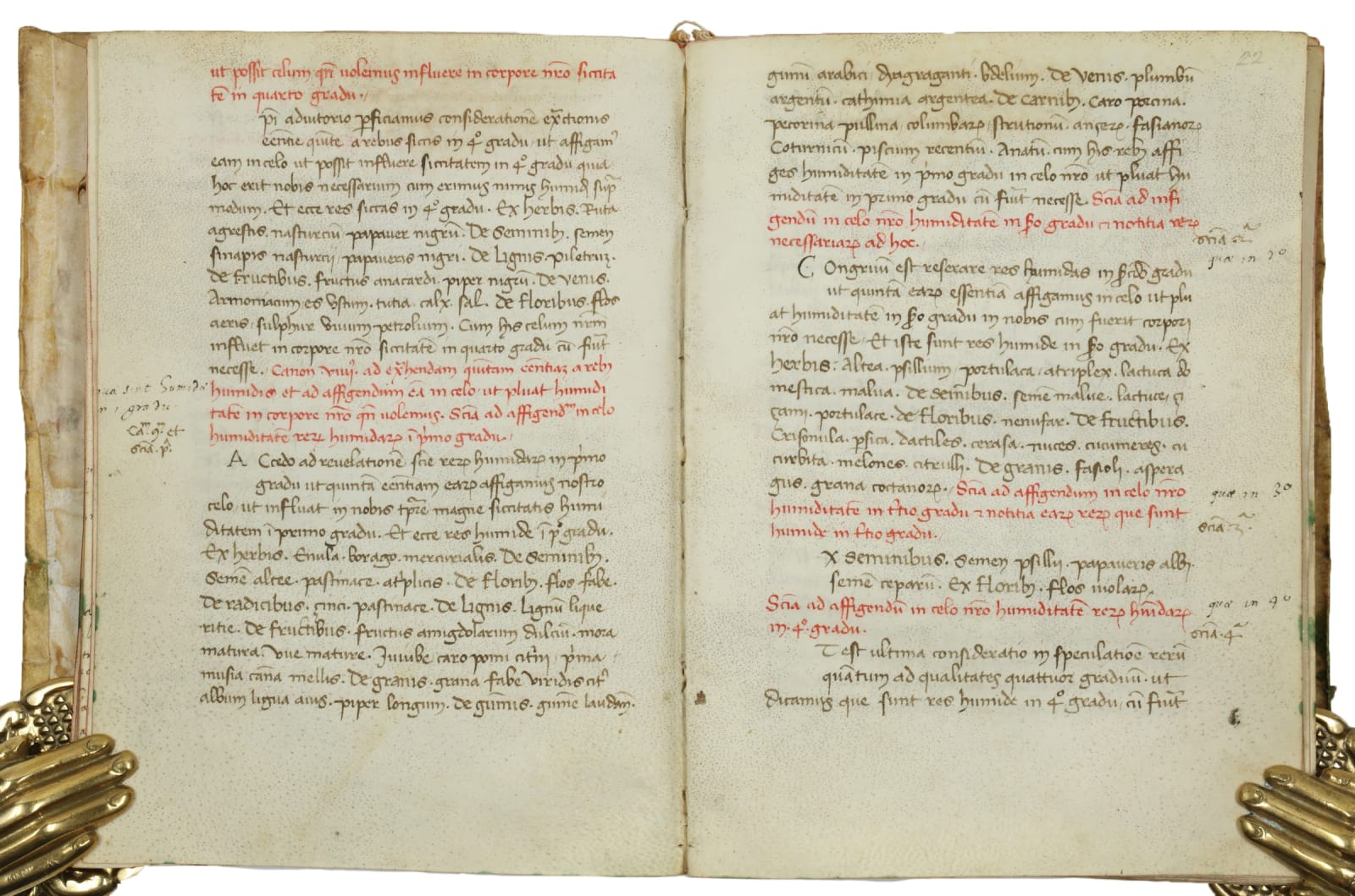 Peregrinus, Petrus (Pierre de Maricourt), Tractatus de magnete. [In a compendium of scientific texts, together with works by Arnaldus de Villanova, Philo of Byzantium, Johannes de Rupescissa, and Theodoric Borgognoni], Italy, ca. 1380-1400.