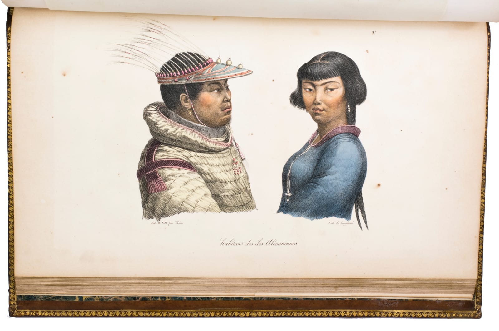 Choris, Louis, Voyage pittoresque autour du monde, avec des portraits de sauvages d'Amerique, d'Asia, d'Afrique et des iles du Grand Ocean; des paysages, des vues maritimes, et plusieurs objets d'histoire naturelle, 1820-1822. Paris. Firmin Didot.