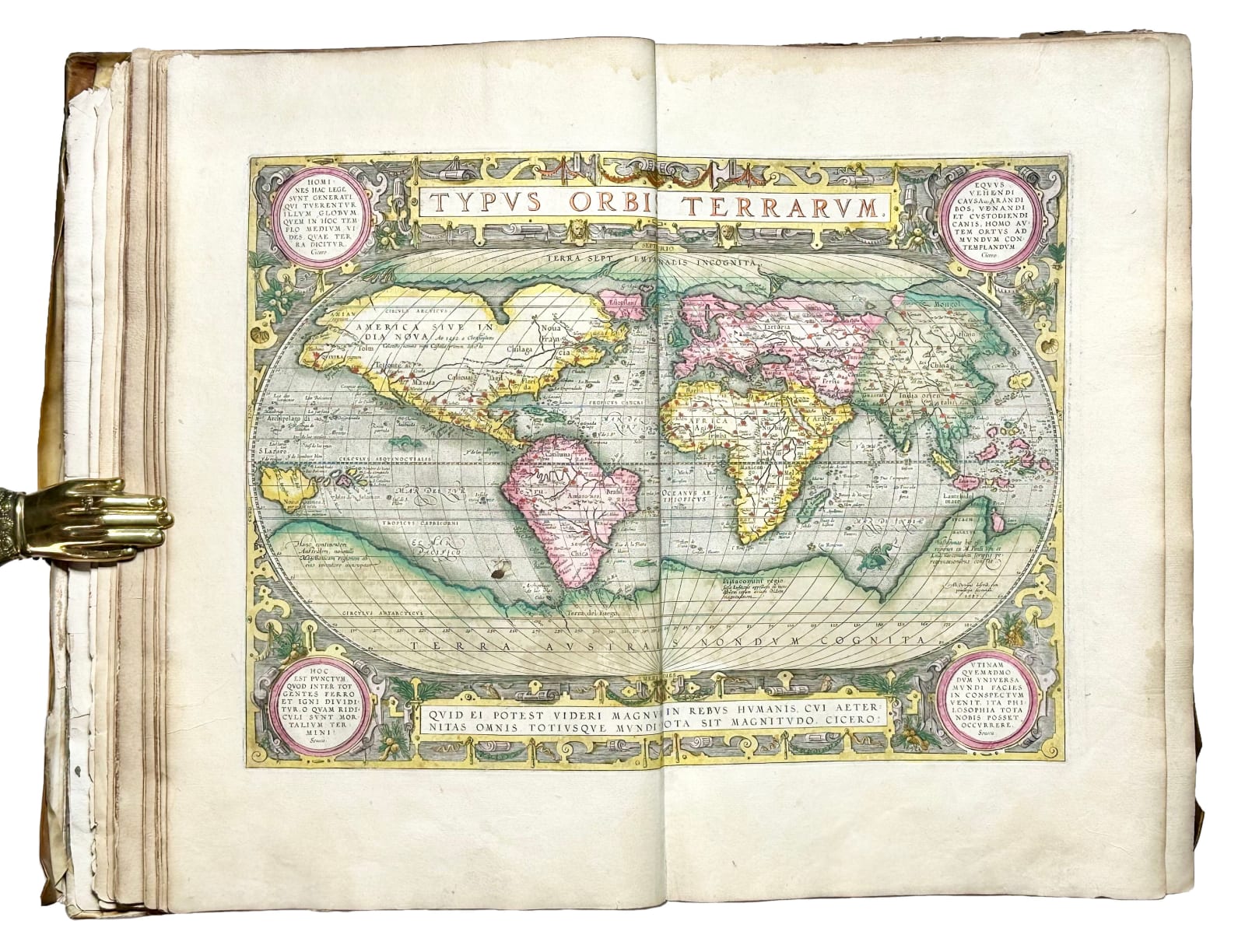 Ortelius, Abraham, Theatrum Orbis Terrarum [with:] Parergon, Sive Veteris Geographiae Aliquot Tabulae [and:] Nomenclator, 1609. Antwerp.