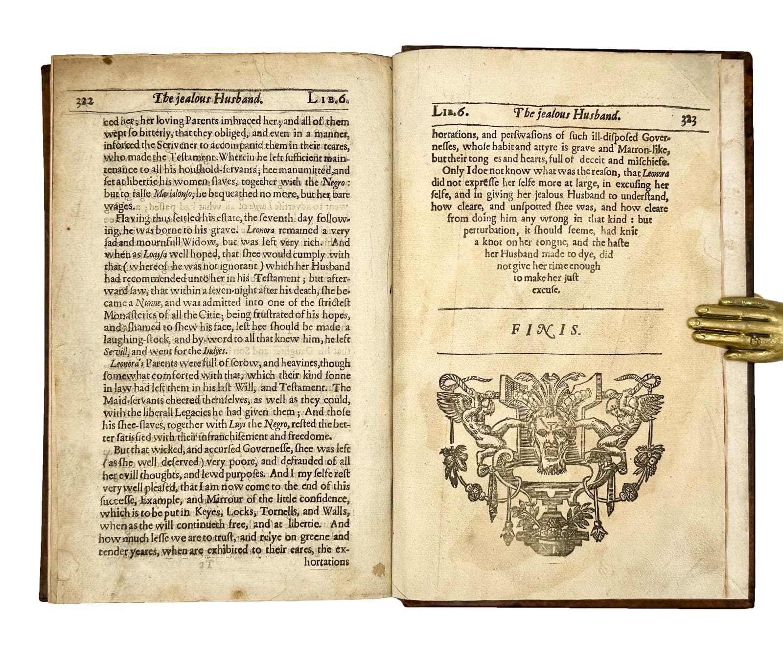 Cervantes de Saavedra, Miguel de, Exemplarie Novells; in Sixe Books, 1640. London. John Dawson for R.M., to be sold by Laurence Blaicklocke.
