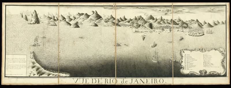 Breteuil, Louis Charles Auguste le Tonnelier, baron de Breteuil, baron de Preuilly., Vüe de Rio de Janeiro [together with] Plan de la Baye de Rio Janeiro et de ses Deffense., 1757