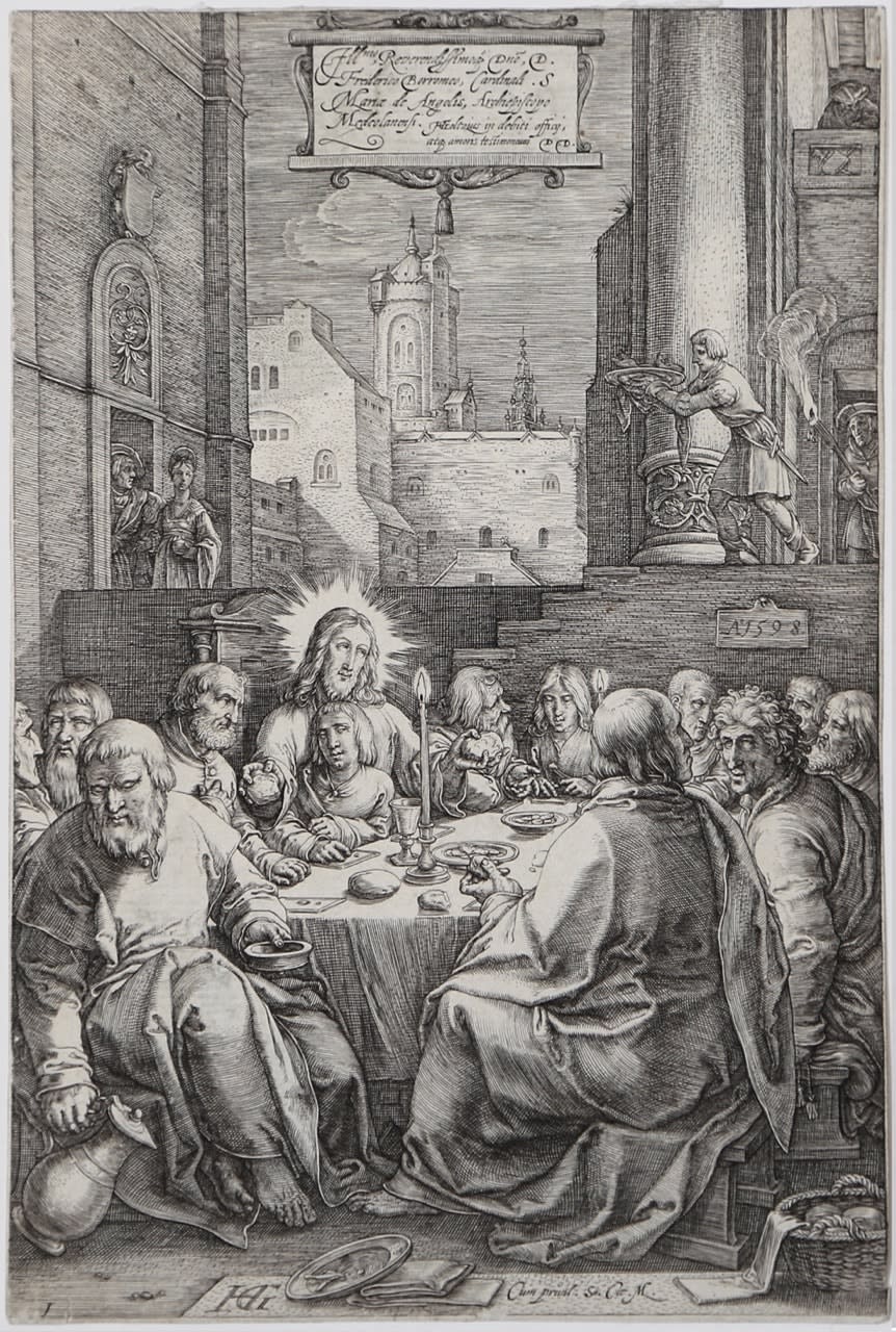 Goltzius, Hendrick, The engraved Passion of Christ, the complete set of twelve, signed and dated on the plate, first state of two before De Wit's address, 1596-98. Haarlem.