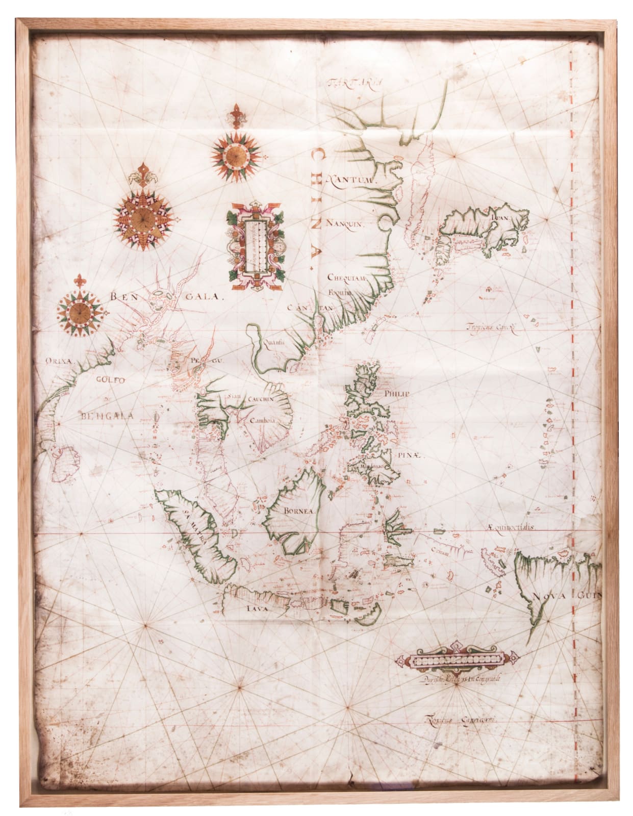 [Portolan chart] [Edam School or Doedsz, Cornelis (attributed to)], [De Indische noord], [ca. 1598-1600]. [The Netherlands].