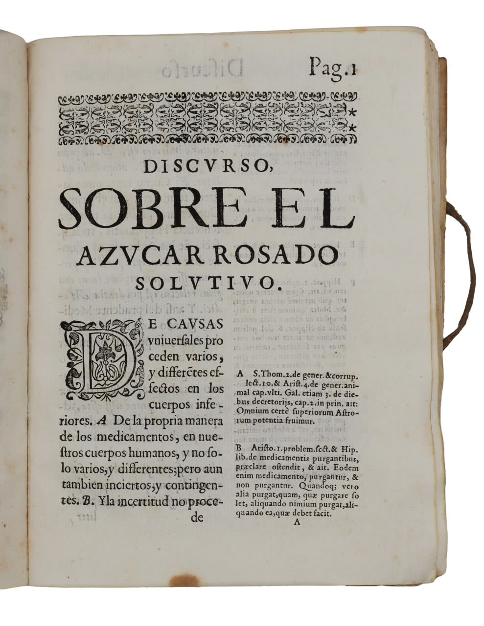 Ruiz Zapata, Francisco, Discurso sobre la composición del azúcar solutivo, 1625. Zaragoza. Pedro Verges.