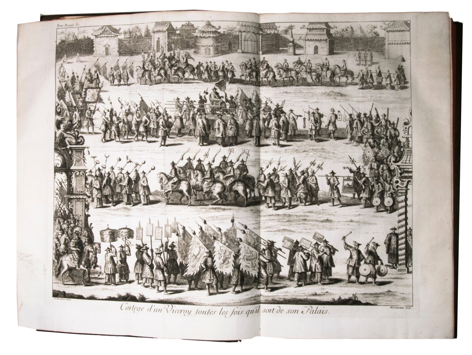 Halde, Jean-Baptiste du, Description géographique historique, chronologique, politique, et physique de l'Empire de la Chine et de la Tartarie Chinoise, enrichie des cartes générales et particulieres de ces pays, de la carte générale & des cartes particulieres du Thibet, & de la Corée, 1735. Paris. P.G. le Mercier.