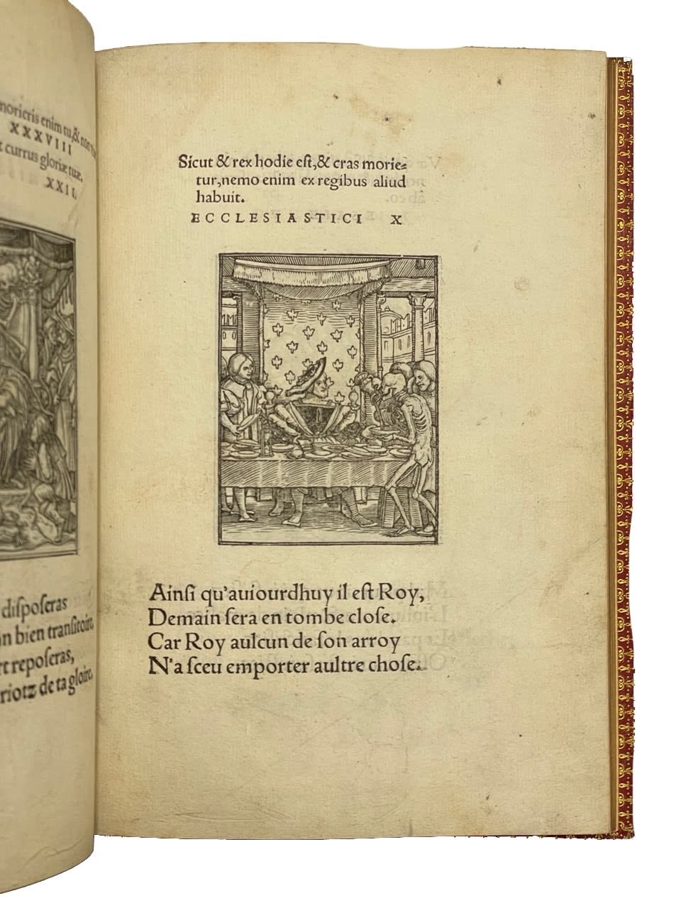 Holbein, Hans, Les Simulachres & historiees faces de la mort, autant elegammē[n]t pourtraictes, que artificiellement imaginées, 1538. Lyon. M. & G. Trechsel [for J. & Fr. Frellon].