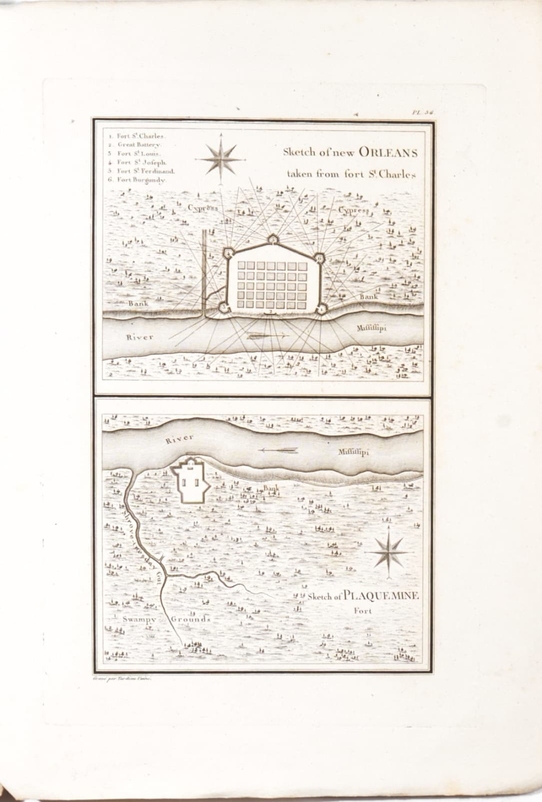Collot, Georges Henri Victor, Voyage dans l'Amerique septentrionale, 1826. Paris.