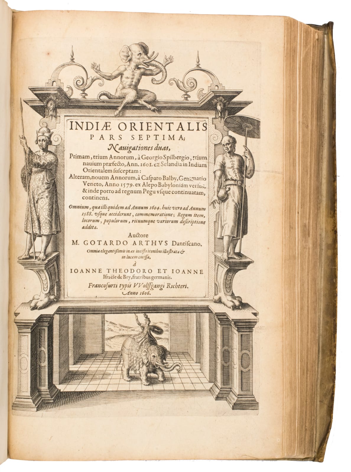 De Bry, Theodore, The small voyages in Latin, 1598-1613. Frankfurt. Wolfgang Richter, Matthaeus Becker.