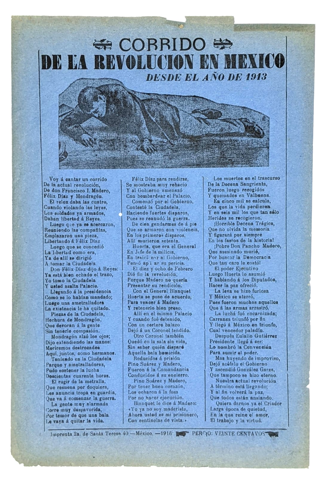 Posada Aguilar, Jose Guadalupe, [Collection of 87 interesting prints by Guadalupe Posada], [c.1890-1918]. [Mexico]. Antonio Venegas Arroyo.