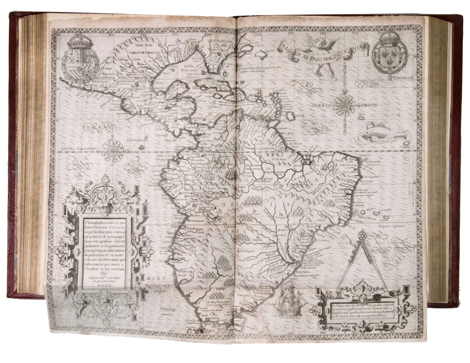De Bry, Theodore, [The Great Voyages in Latin], 1590-1620. Frankfurt am Main and Oppenheim. Johann Wechel, Matthias Becker, Johann Feyrabend, Hieronymus Galle and Johannes Hofer.