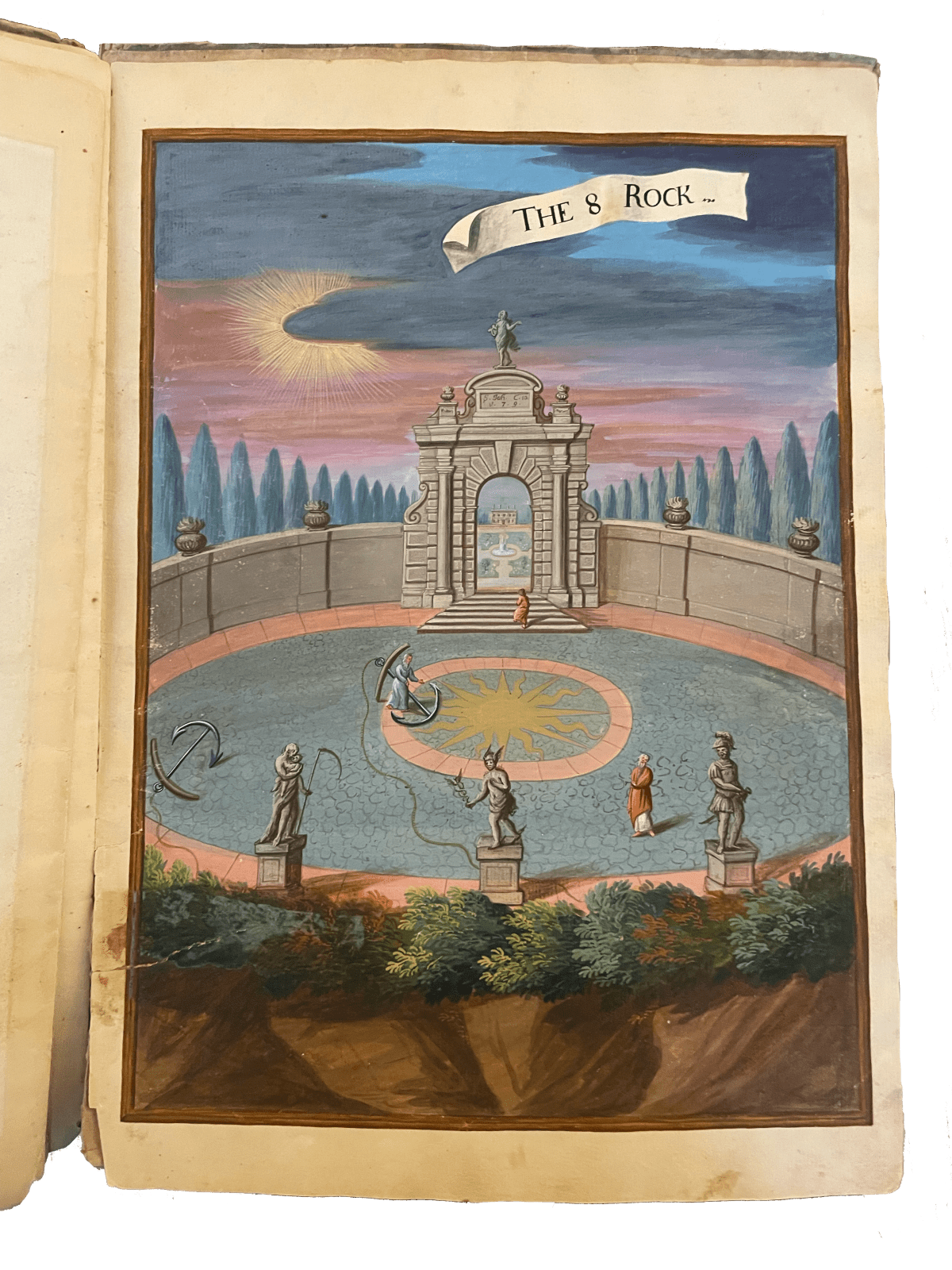 [Art] [English drawings] [Merswin, Rulman], A Representation of the Nine Rocks, S.a. [second half of the 18th century?]. [England].