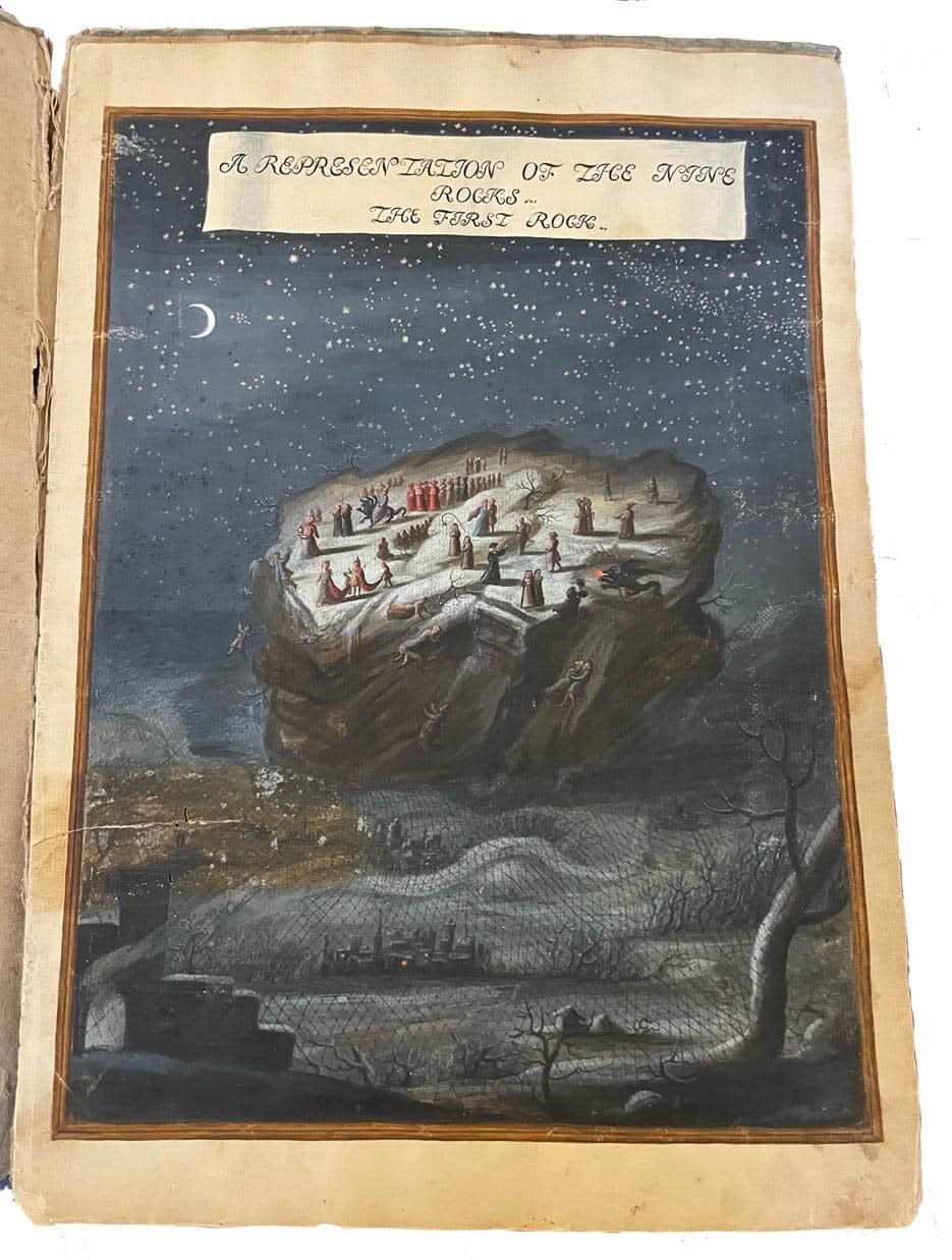 [Art] [English drawings] [Merswin, Rulman], A Representation of the Nine Rocks, S.a. [second half of the 18th century?]. [England].