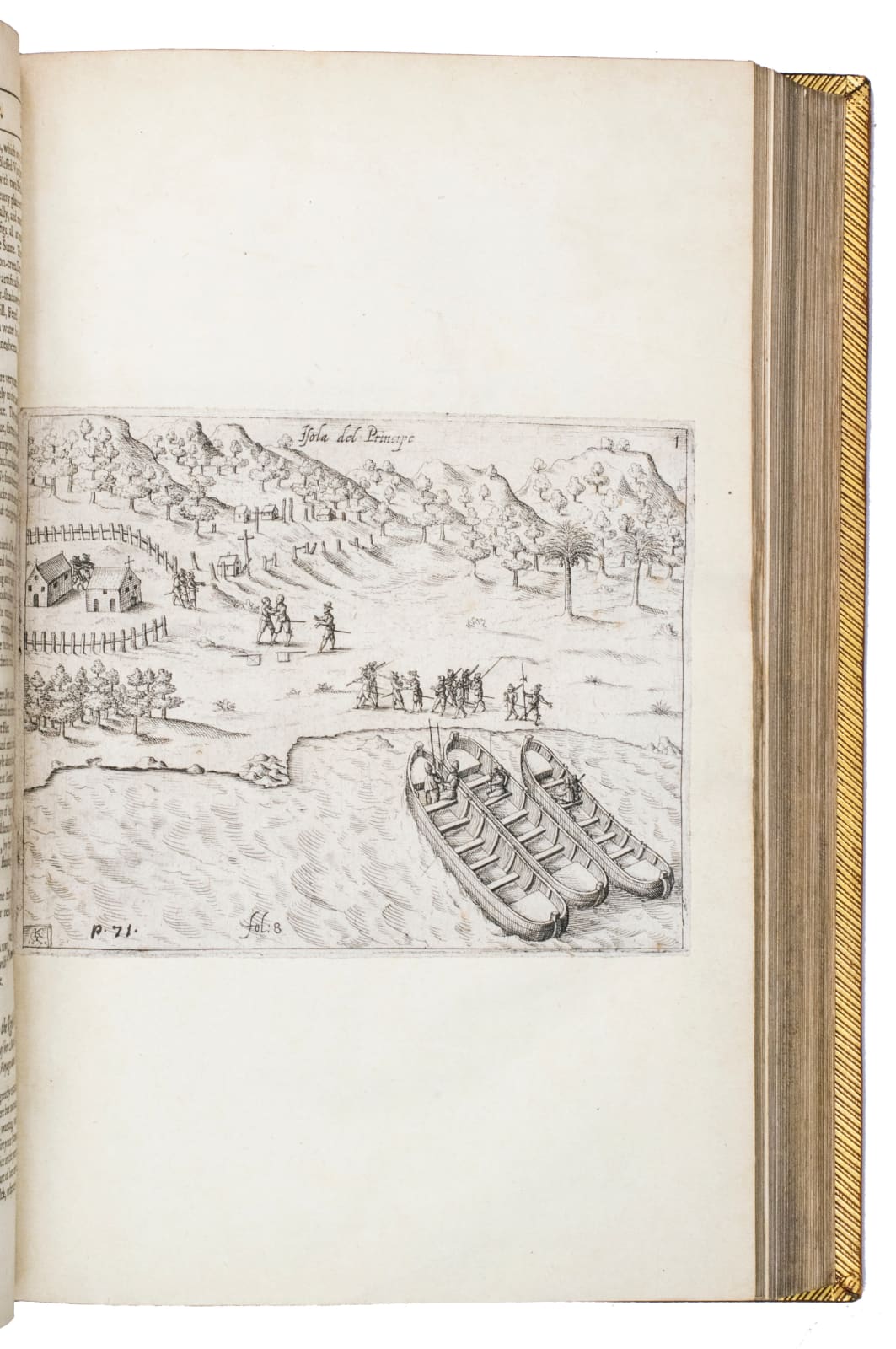 Purchas, Samuel, Purchas his pilgrimes. In five bookes. The first, contayning the voyages and peregrinations made by ancient kings... to and thorow the remoter parts of the knowne world... The second, a description of all the circum-navigations of the globe. The third, navigations and voyages of English-men, alongst the coasts of Africa... Indian shoares, continents and ilands. The fourth, English voyages beyond the East Indies, to the ilands of Japan, China, Cauchinchina, the Philippinae ... The fifth, navigations, voyages... of the English nation in the Easterne parts of the world [bound with, as usual]: Purchas, Samuel. Purchas his pilgrimage. Or relations of the world and the religions observed in all ages and places discovered, from the creation unto this present, 1625-1626. London. William Stansby for Henry Featherstone.