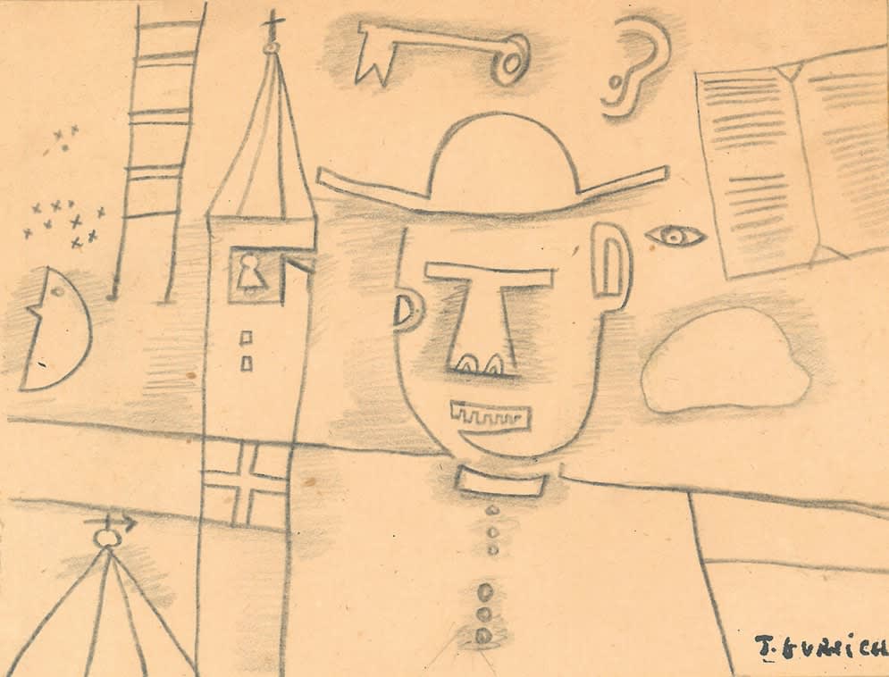 José Gurvich, Composición con cura, 1957