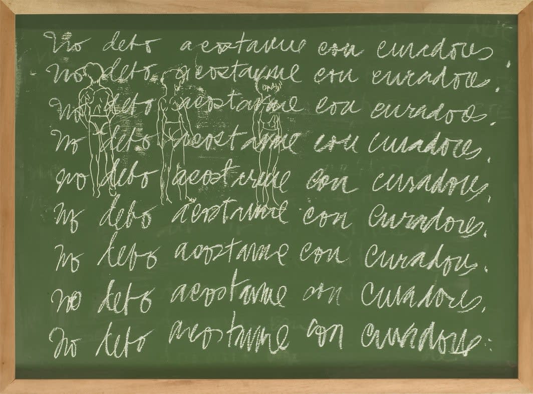Priscilla Monge, From the Pensum series: No debo acostarme con curadores, 2011