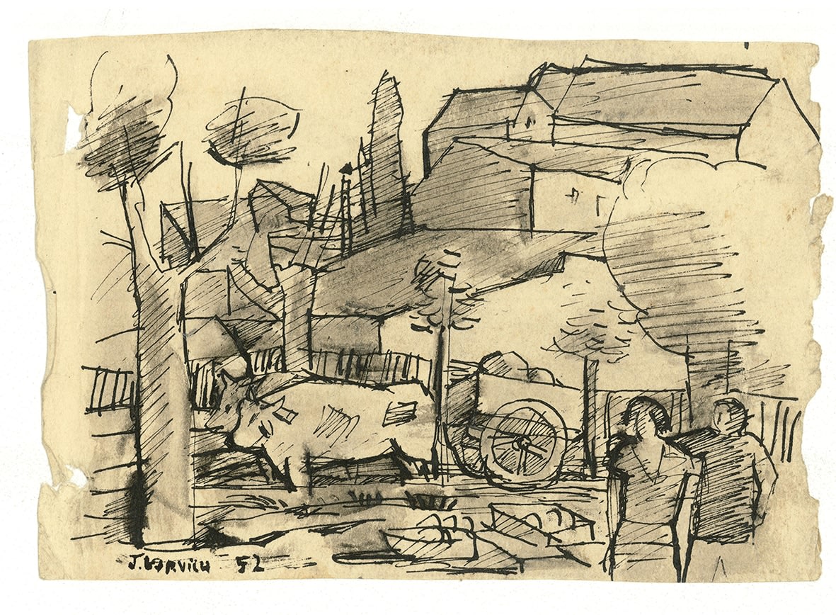 José Gurvich, Paisaje, 1952