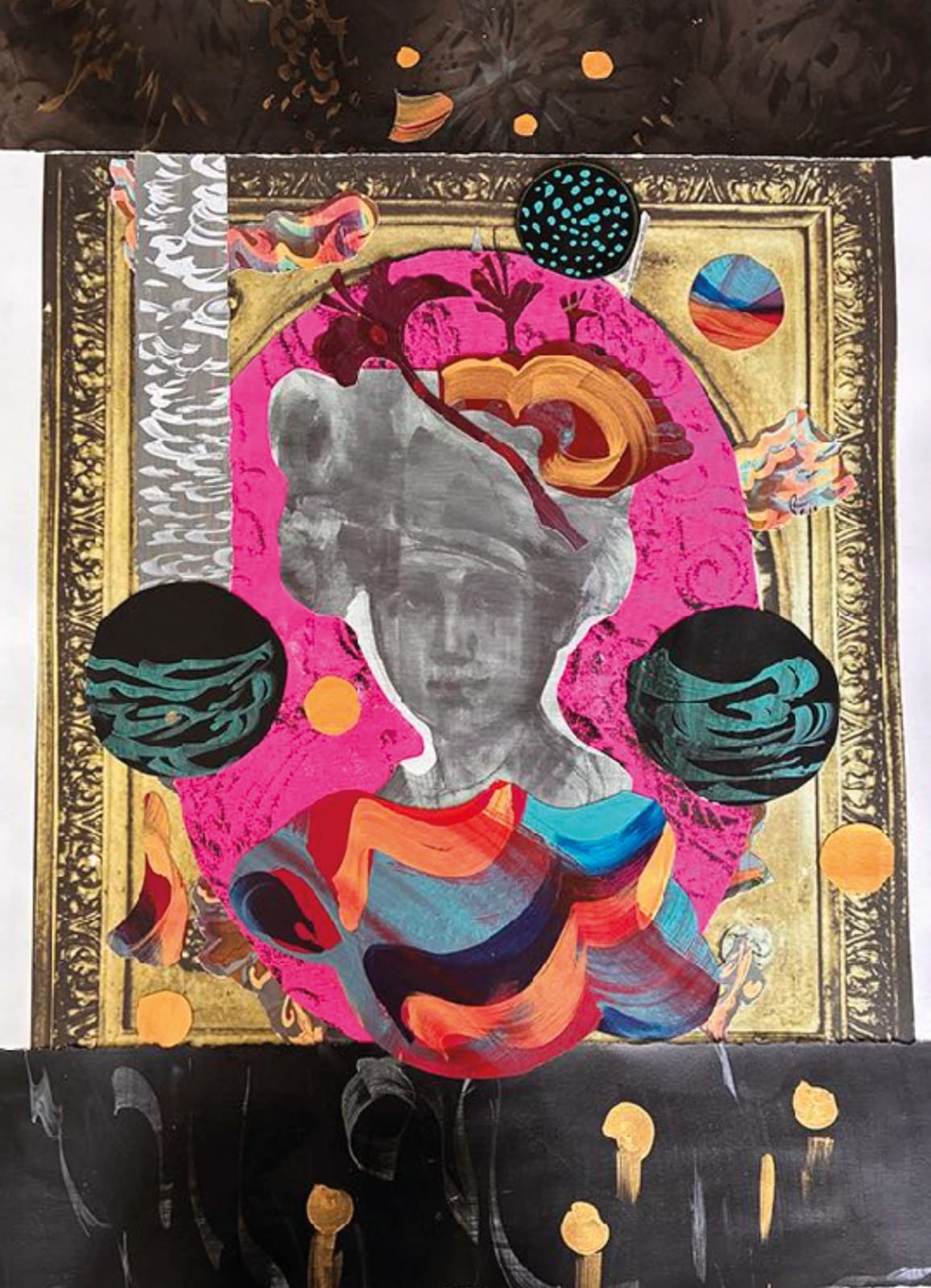 Scherezade García, Preparatory collage for Framing Las Americas I, 2017-18