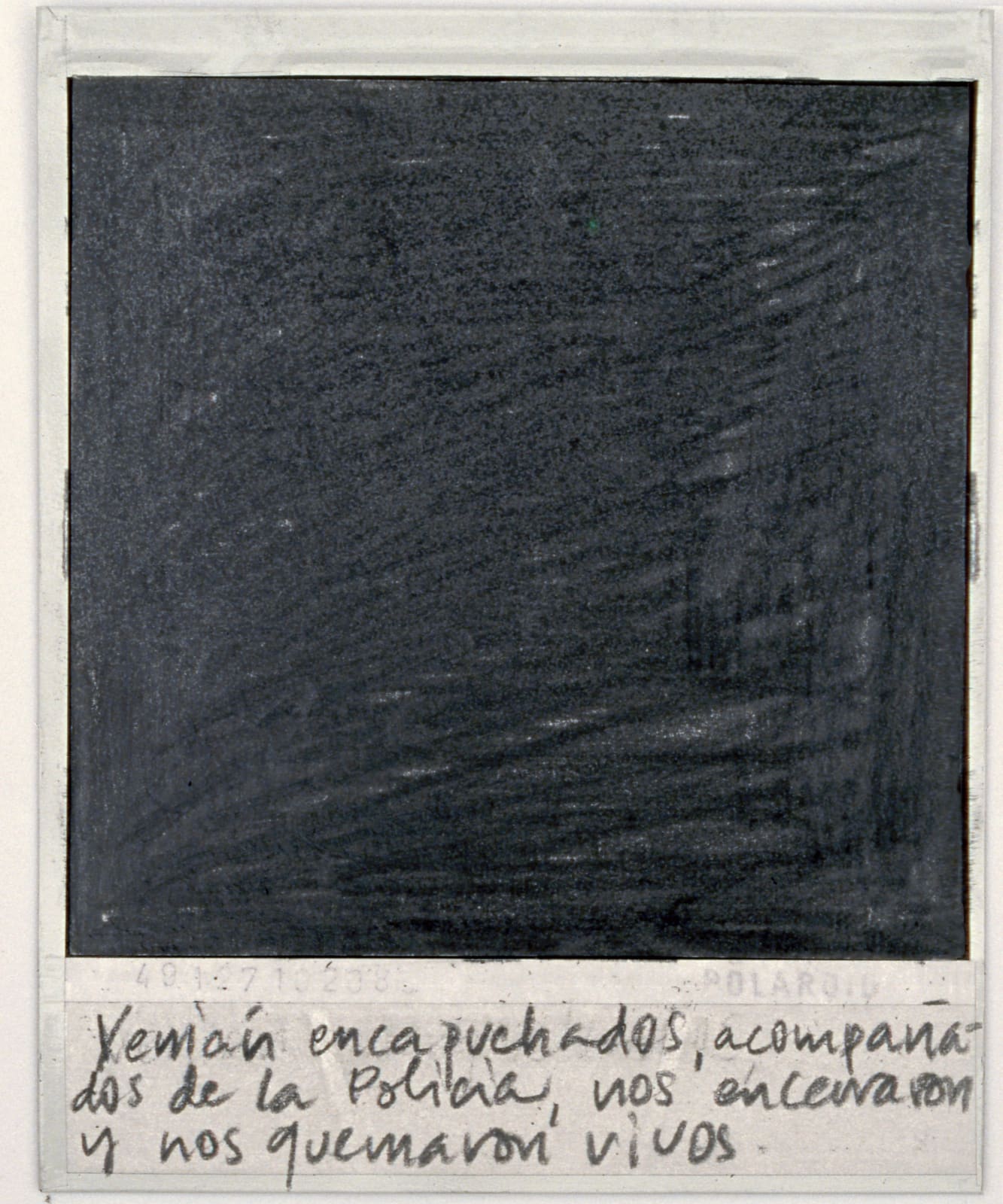 Priscilla Monge, Los malos paisajes (Venián encapuchados...), 2021