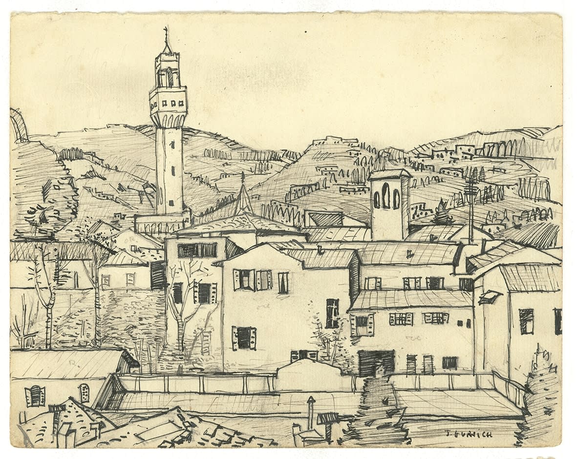 José Gurvich, Paisaje de Italia, 1956