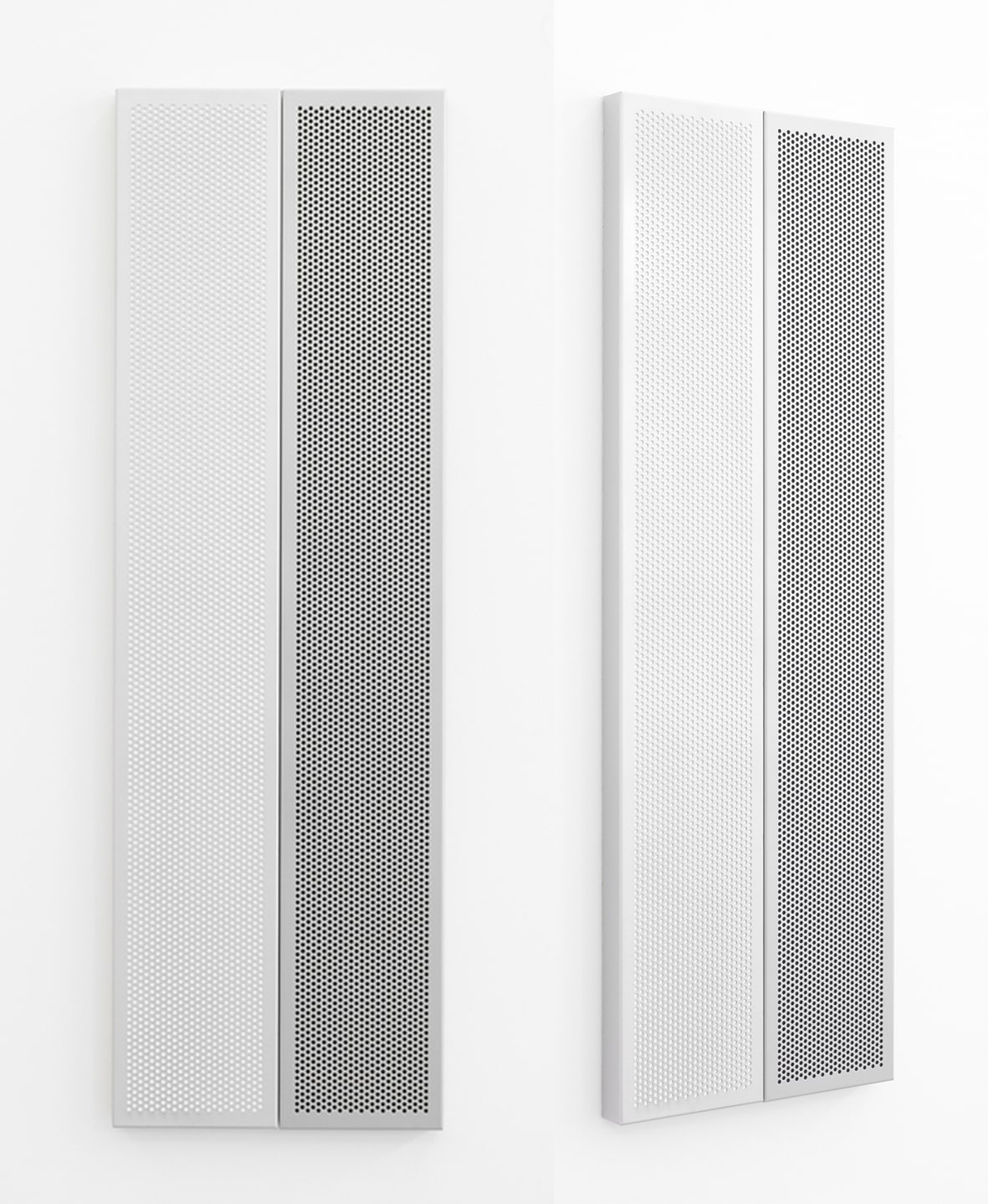 KRISTJÁN GUÐMUNDSSON, White and Black Painting in Grey Frames, 2009