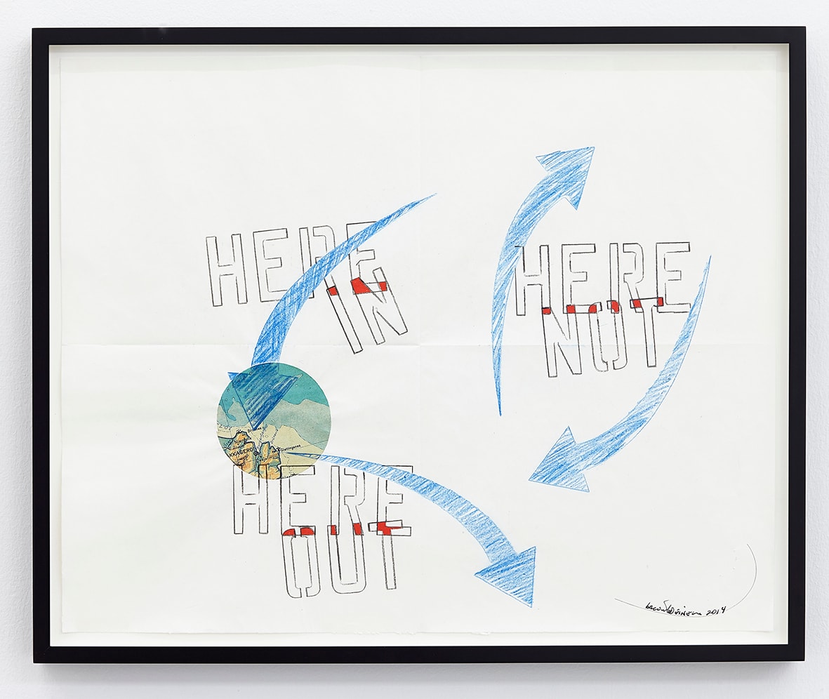 LAWRENCE WEINER, Here Out, 2014
