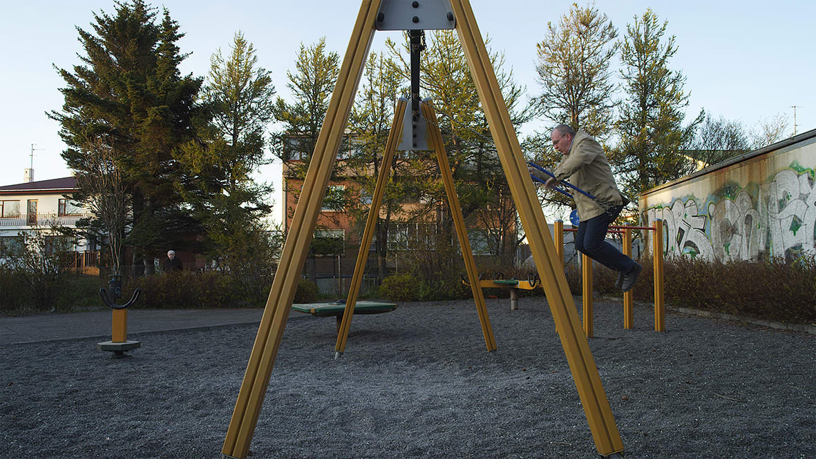 HREINN FRIÐFINNSSON, Px = M.vx=Po y-y_0 =Vy / Vx (x – x_0) - /g/(2v_X^2) (x-x_0)^2 A Portrait of a Sculptor as a Sculpture (II), 2014
