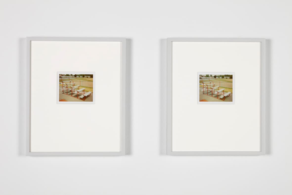 PETER LIVERSIDGE, Upstate Polaroids, Red & Grey Steps, 2011