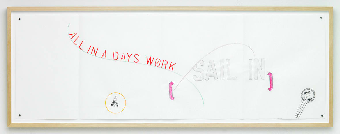 LAWRENCE WEINER, Sail In - All in a Days Work, 2010