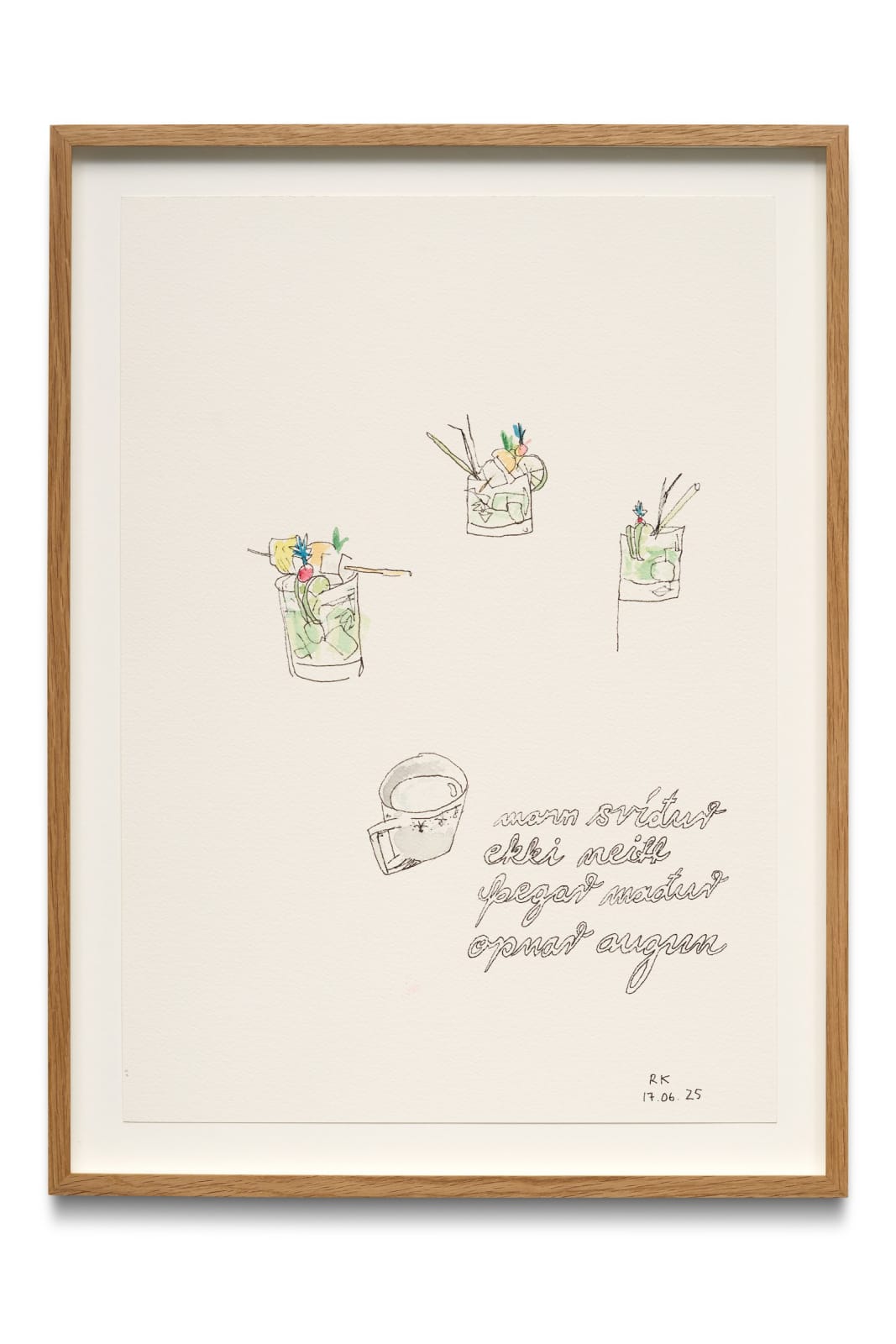 RAGNAR KJARTANSSON, Poolside Drawing 6, 2025