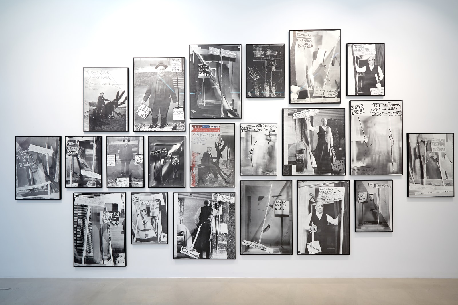 Dieter Roth, Posters for travelling exhibition: Dieter Roth, Books and Graphics, 1972-1974