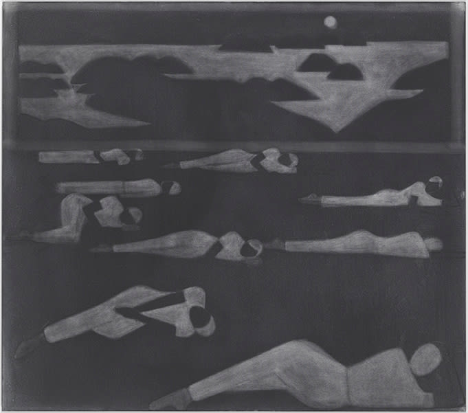 Silke Otto-Knapp, Rehearsal (Seascape with moon), 2015