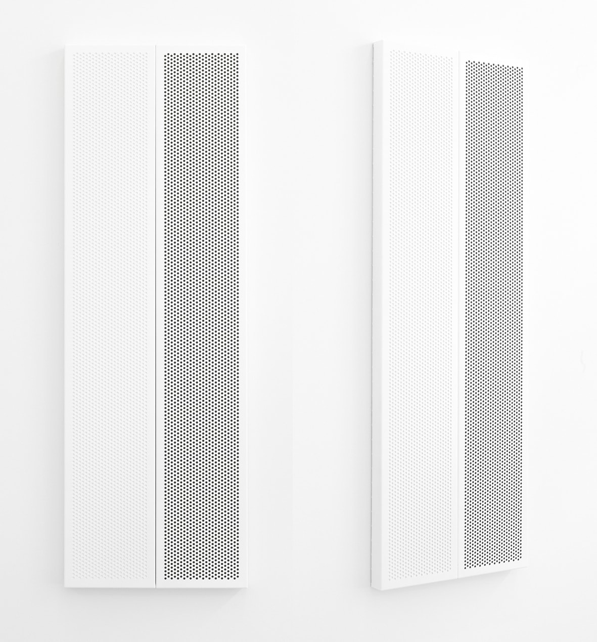 KRISTJÁN GUÐMUNDSSON, White and Black Painting in White Frames, 2009
