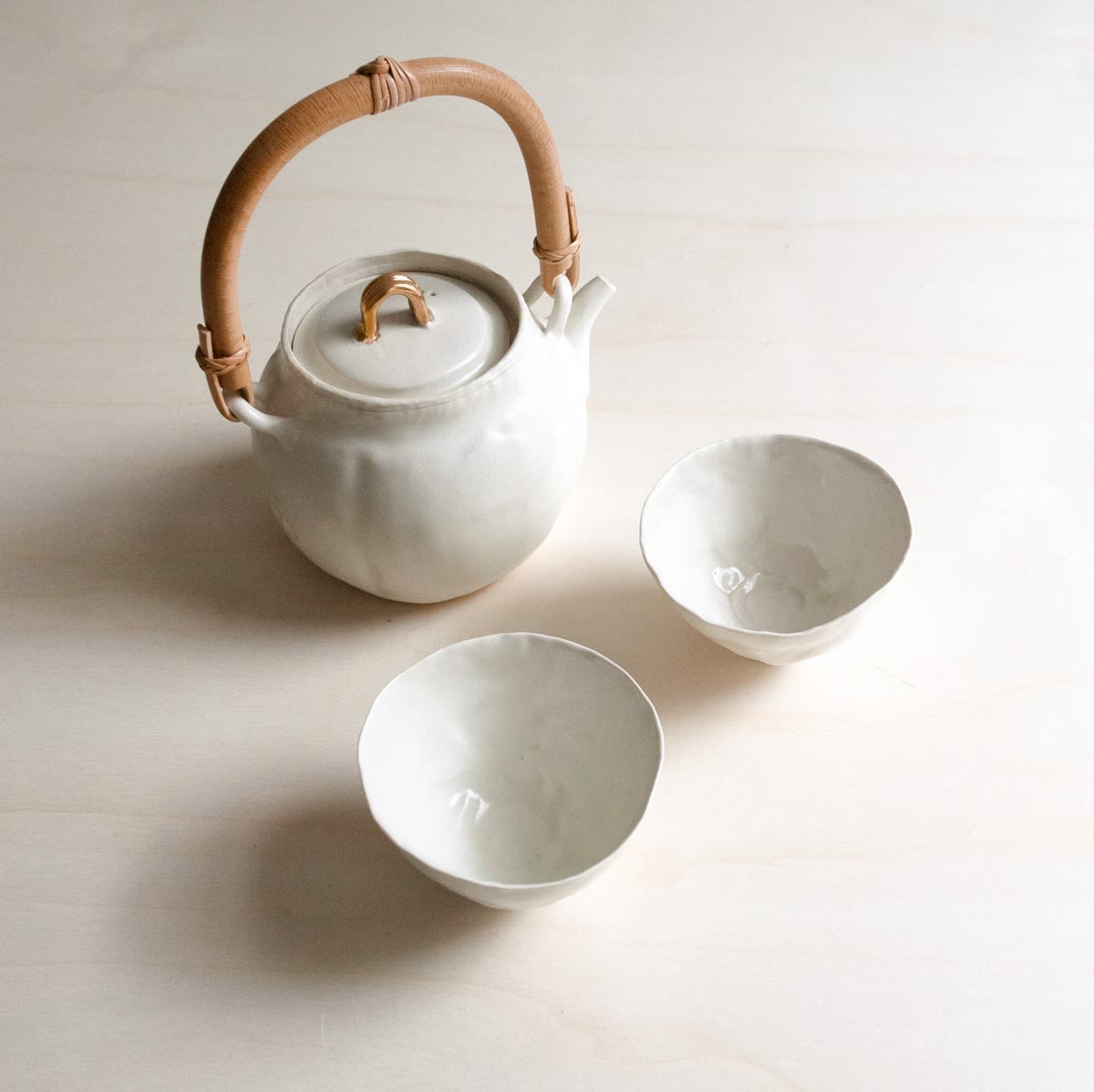 Haruka Matsuo, dobin teapot set with 2 cups, 2023