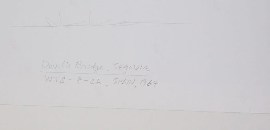 Ikko Narahara, Devil's Bridge, Segovia, Spain, 1964
