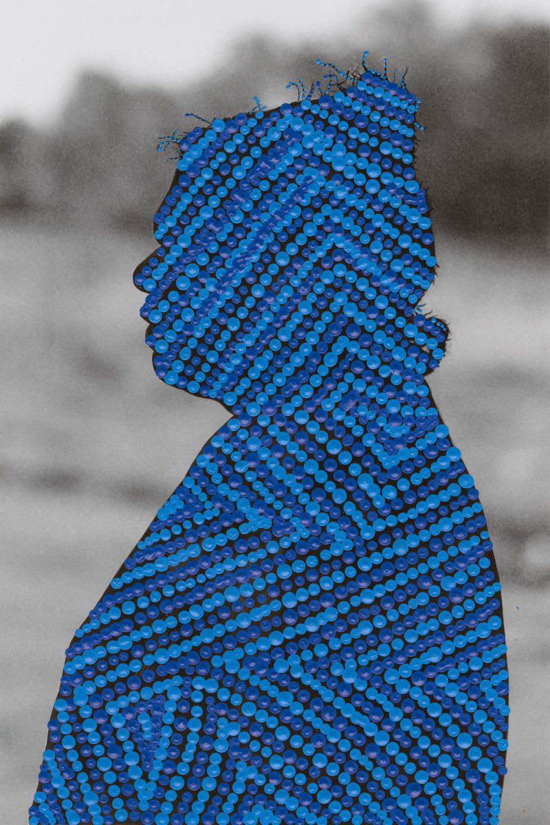 Patrick Waterhouse, Side Portrait Right. Restricted with Athena Nangala Granites, 2014-2018