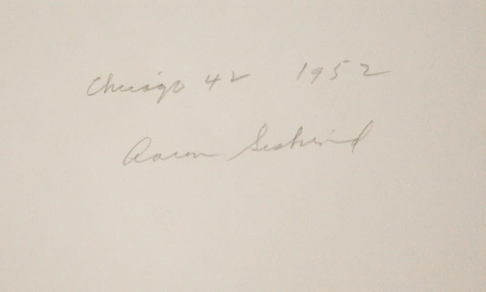 Various International Artists, Aaron Siskind - Chicago 42, 1952