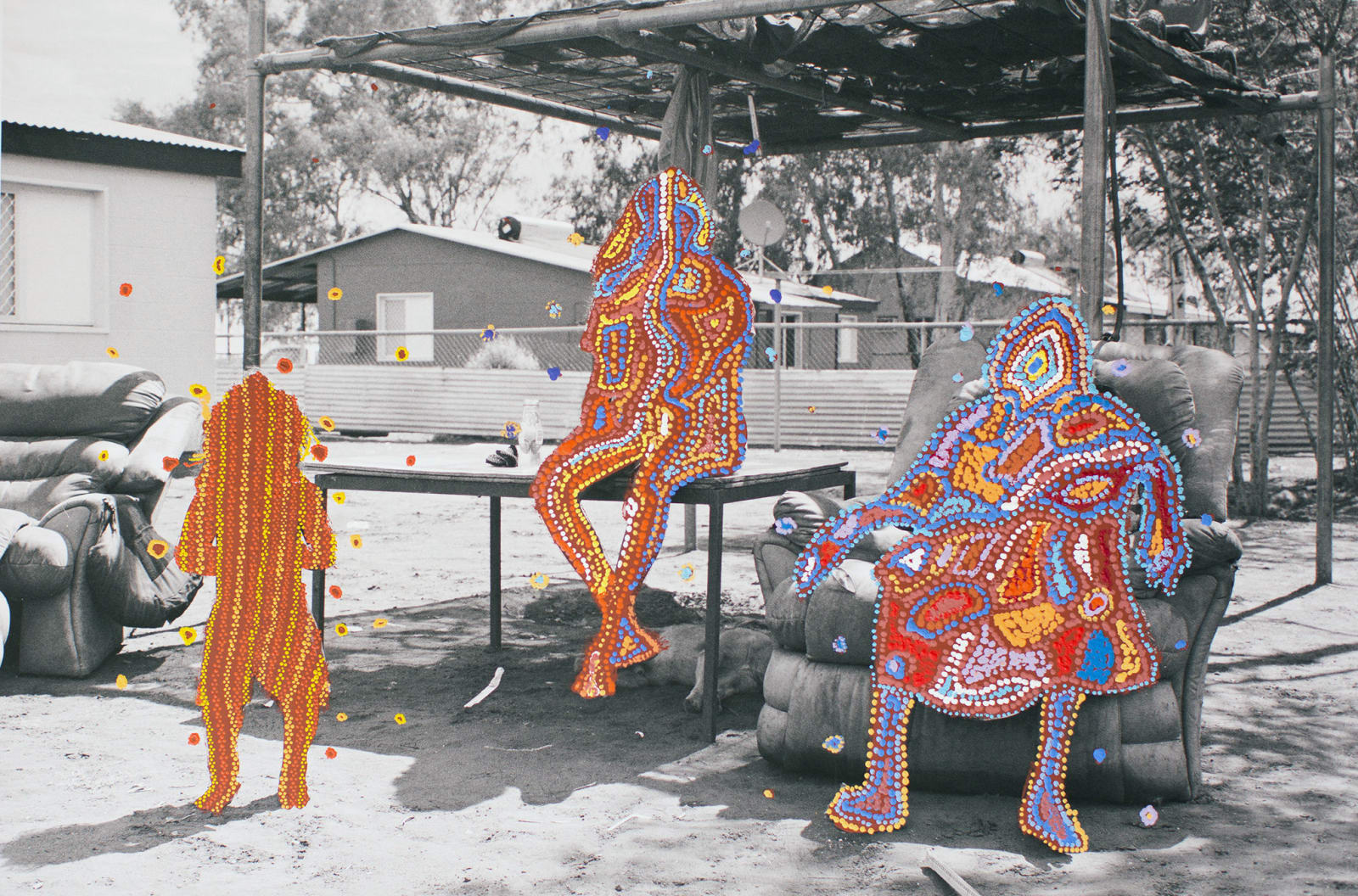 Patrick Waterhouse, Too Hot. Jarra. Restricted with Cecily Napanangka Marshall and Joy Nangala Brown. 2014-2018, 2014-2018