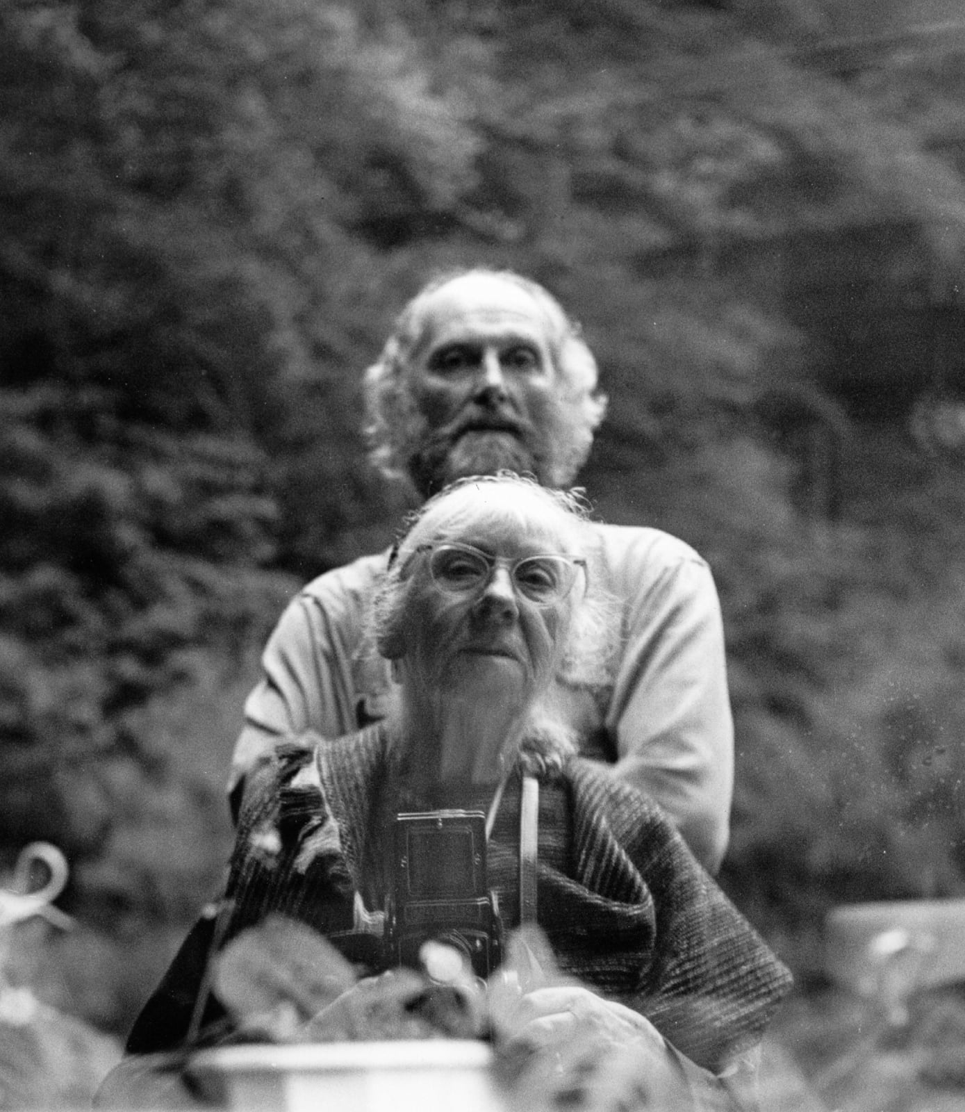 Imogen Cunningham, Self Portrait with Morris Graves, 1973