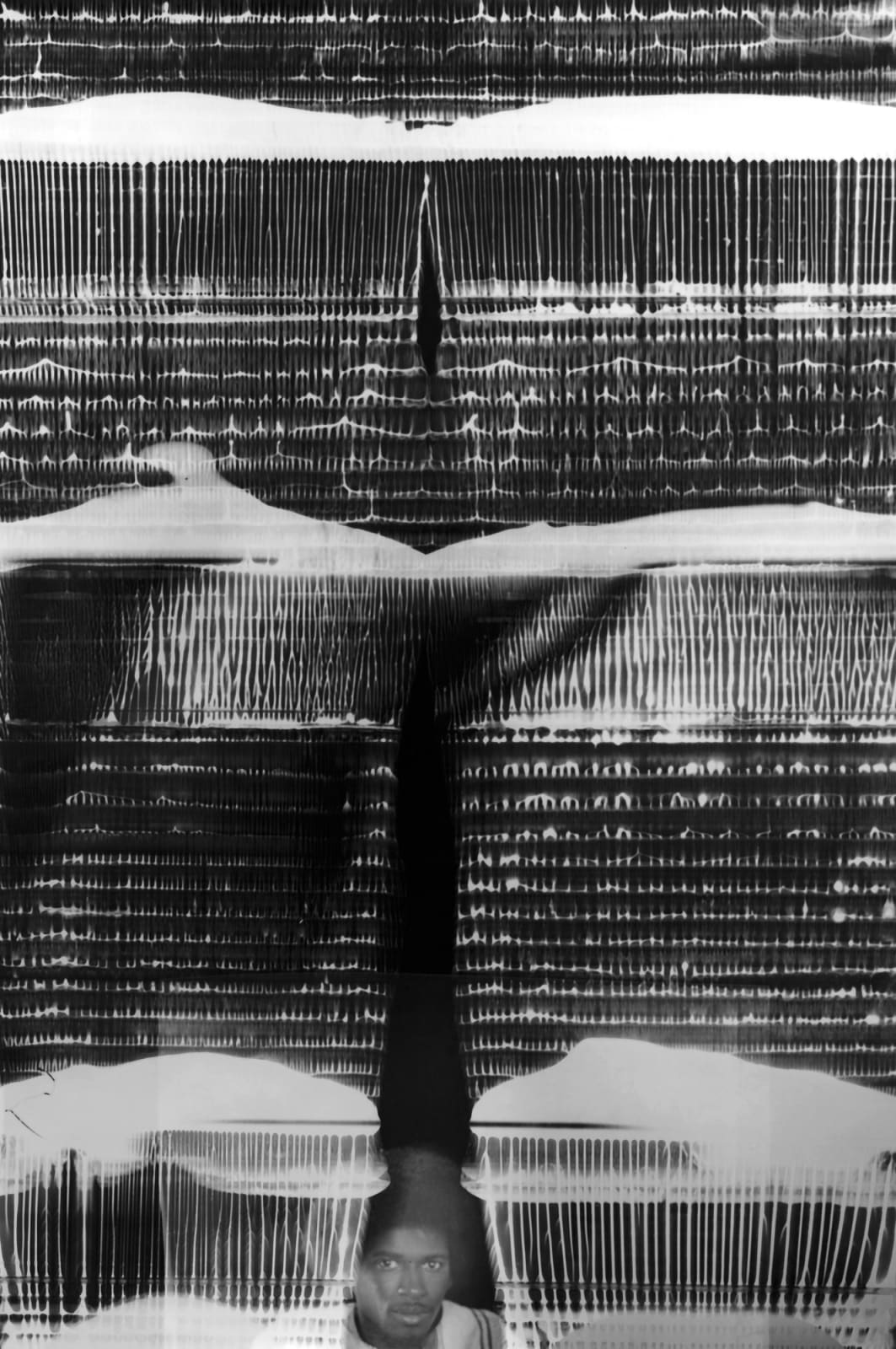 Imogen Cunningham, Chris Through the Curtain, 1972