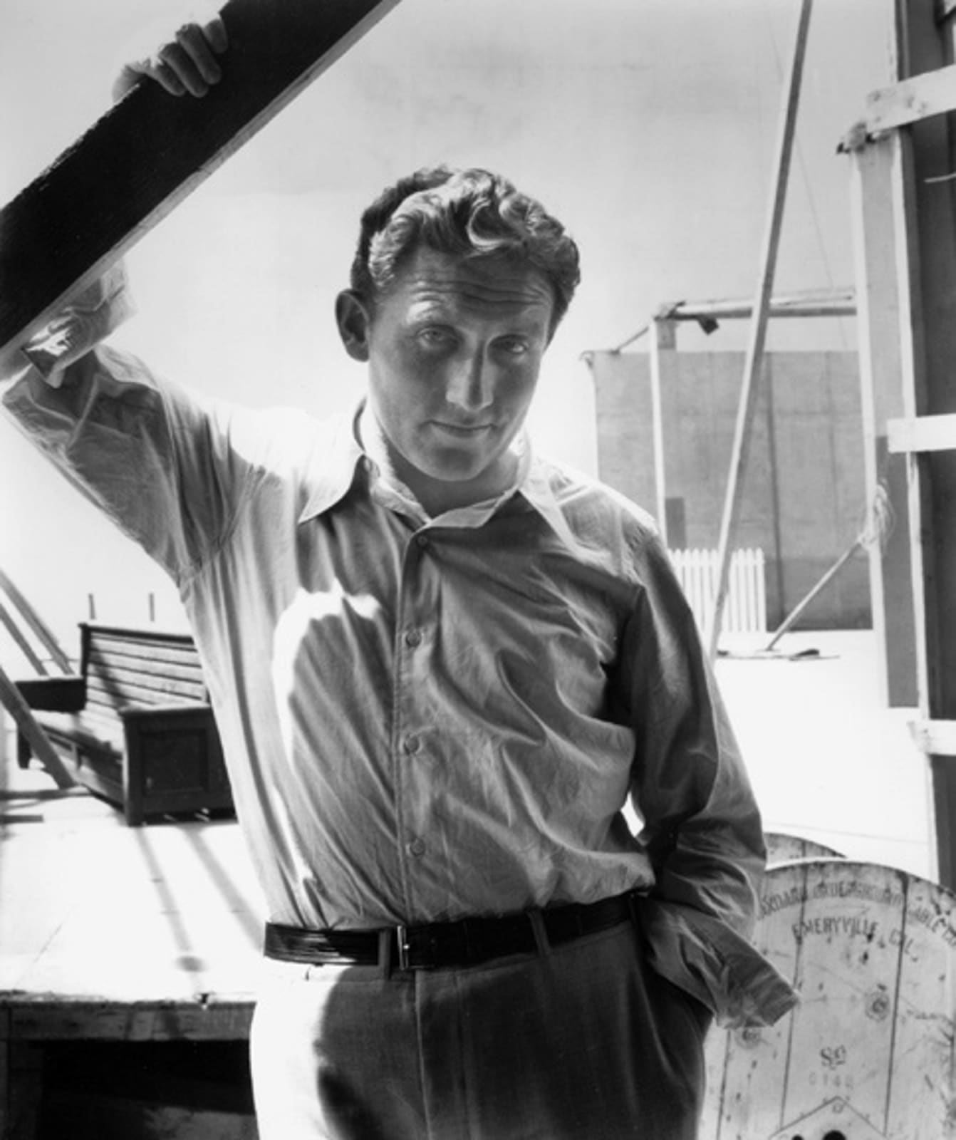Imogen Cunningham, Spencer Tracy on Location, 1932