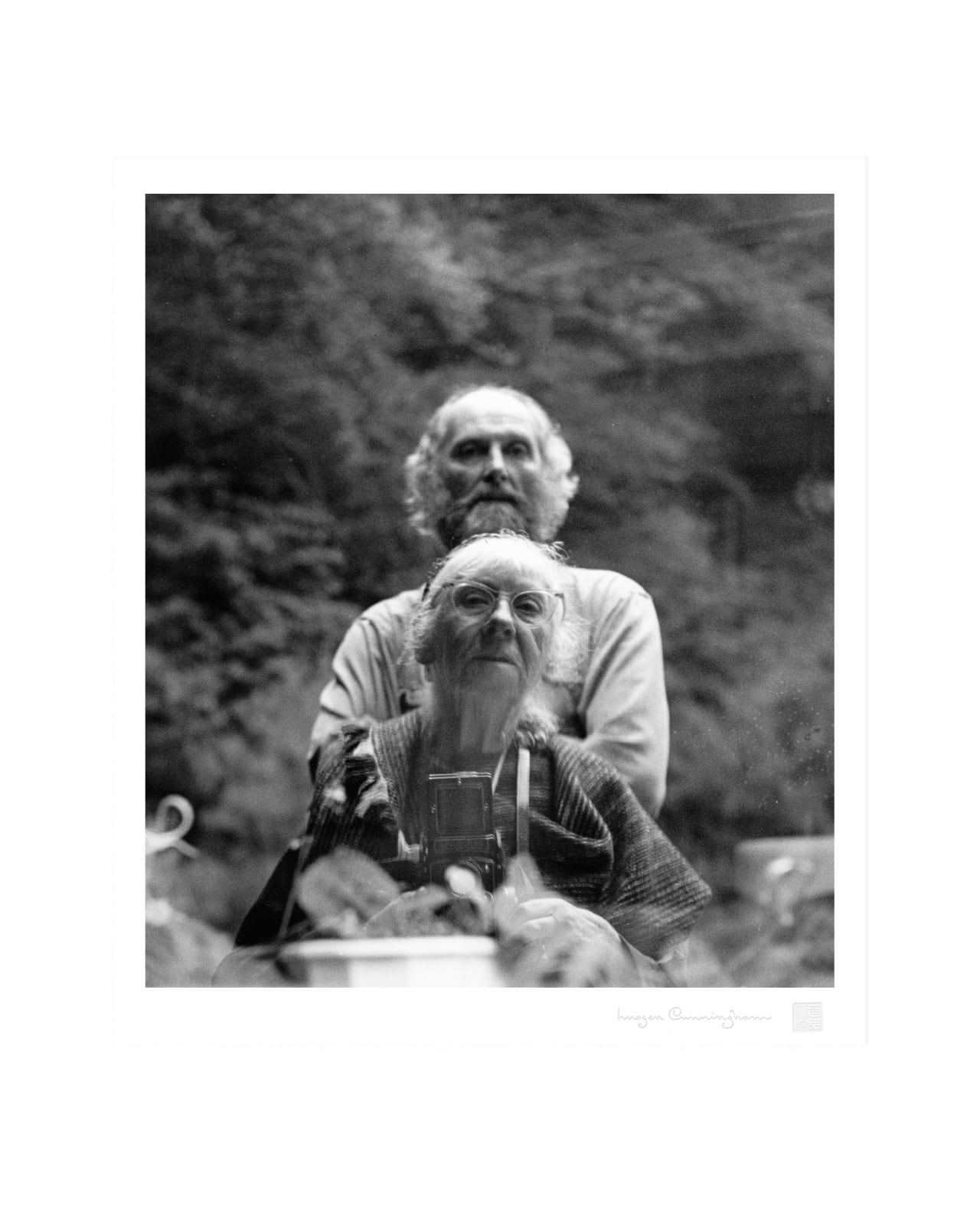 Imogen Cunningham, Self Portrait with Morris Graves, 1973